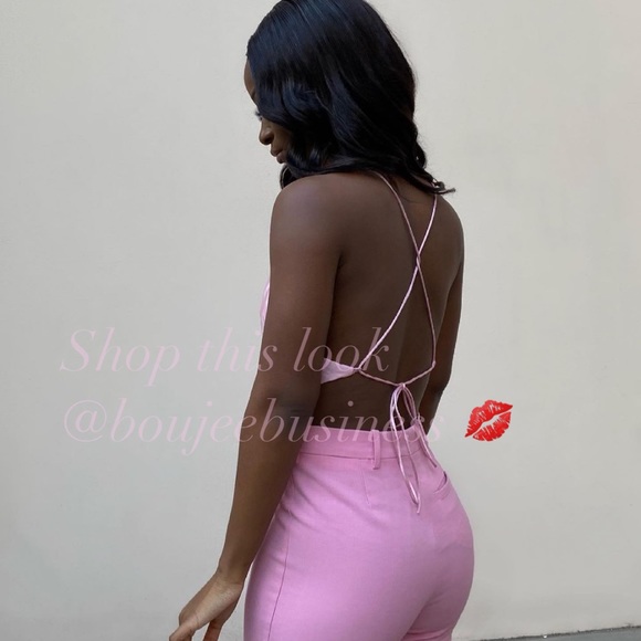 ZARA Satin Effect Pink Crop Top - Picture 4 of 14